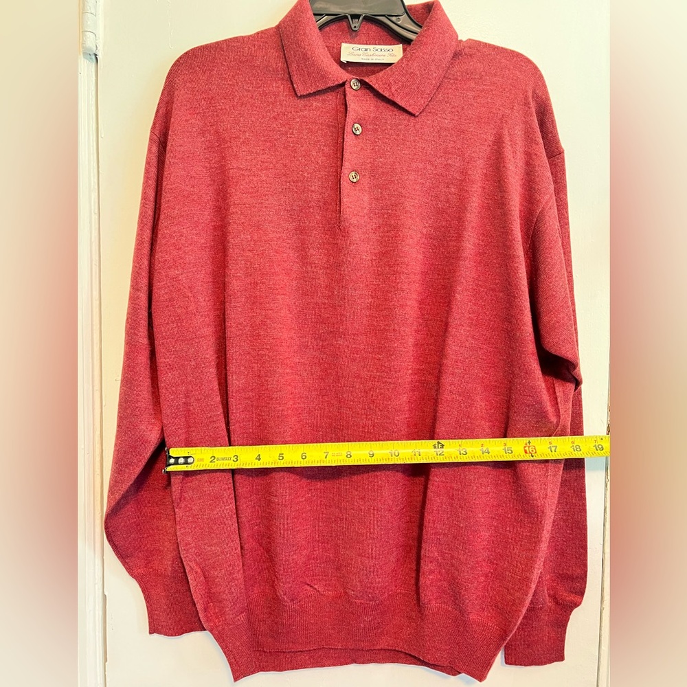 Gran Sasso Cashmere Polo in Rich Burgundy